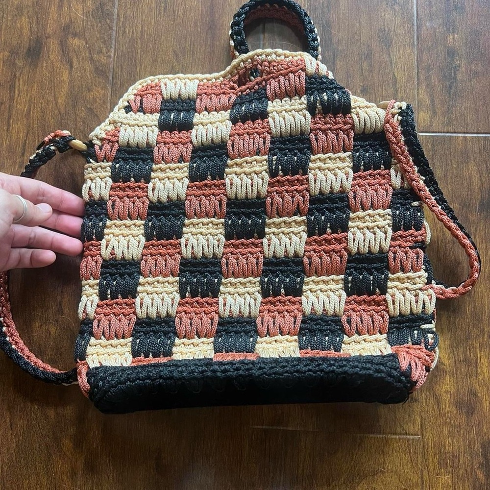 Woven Multicolor Crossbody Bag - Picture 3 of 4